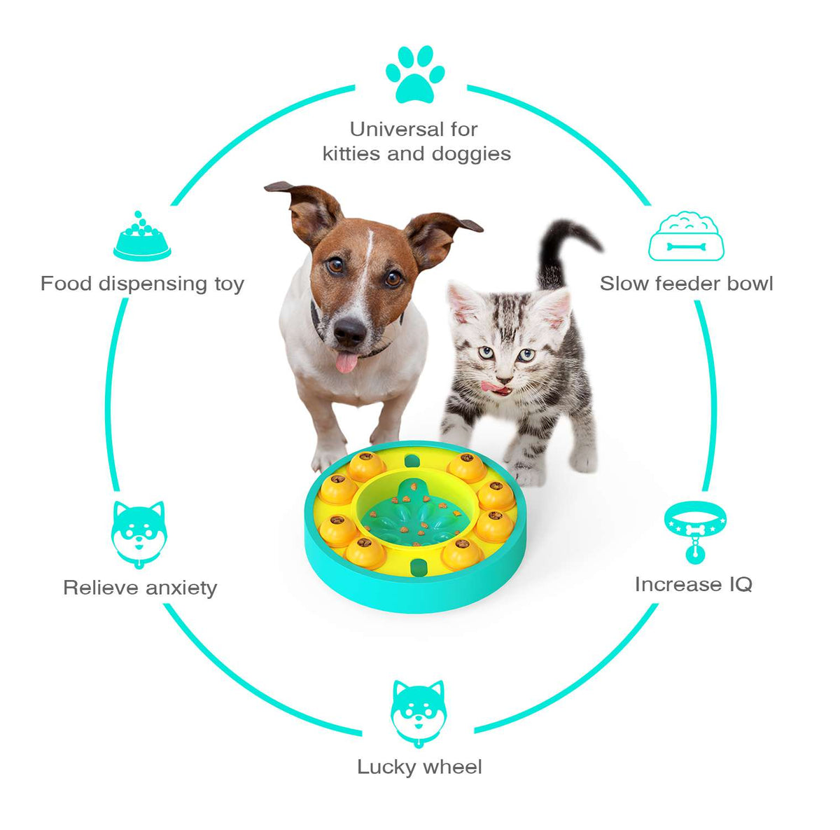 Interactive Puzzle Slow Feeder Dog Toy Pets Kingdom Australia